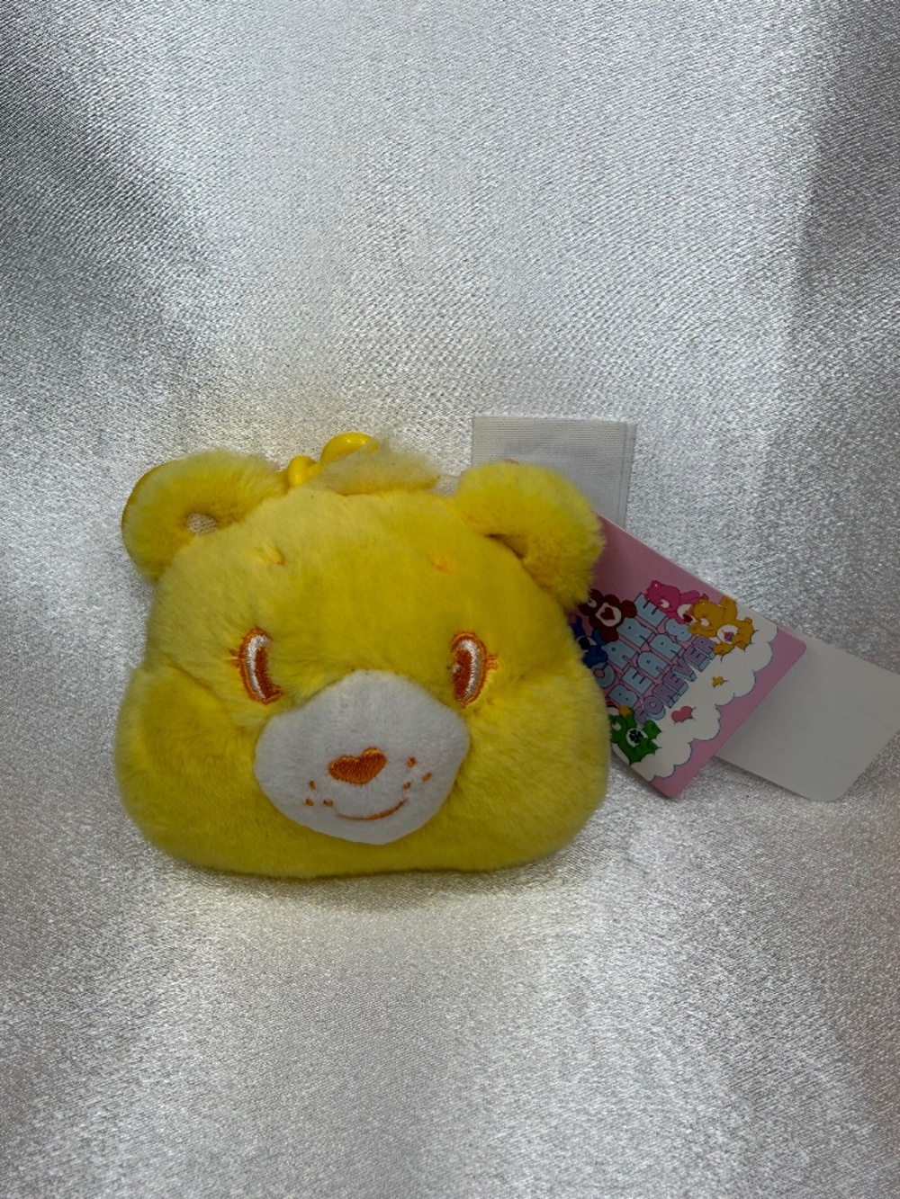 Care Bears Funshine Bear Plush Bag Clip New with Tags